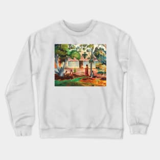 The Large Tree (1891) by Paul Gauguin Crewneck Sweatshirt